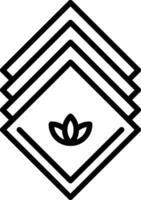 Napkin Line Icon Design vector