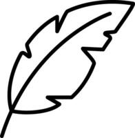 Feather Line Icon Design vector