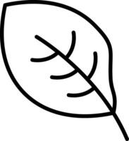Leaf Line Icon Design vector