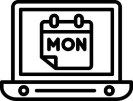 Cyber Monday Line Icon Design vector