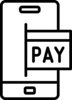 Payment Method Line Icon Design vector