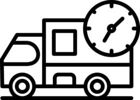 On Time Line Icon Design vector