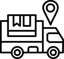Tracking Line Icon Design vector