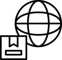 Worldwide Line Icon Design vector