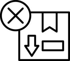 Cancel Line Icon Design vector