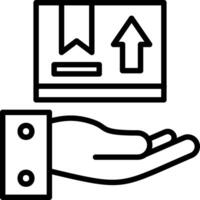 Pick Line Icon Design vector