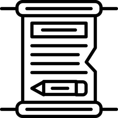 Parchment Line Icon Design