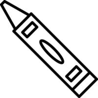 Crayon Line Icon Design vector