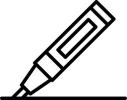 Marker Line Icon Design vector