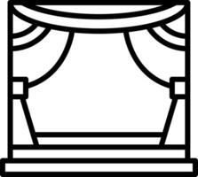 Stage Line Icon Design vector