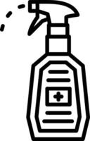 Spray Line Icon Design vector