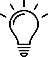 Idea Line Icon Design vector