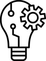 Idea Line Icon Design vector