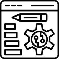 Web Design Line Icon Design vector