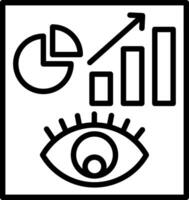 Visualization Line Icon Design vector