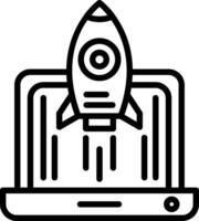 Start Up Line Icon Design vector