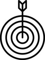 Mission Line Icon Design vector