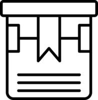 Box Line Icon Design vector