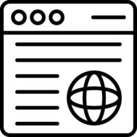 Website Line Icon Design vector
