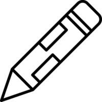 Pencil Line Icon Design vector