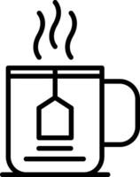 Cup Line Icon Design vector