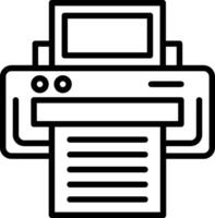 Print Line Icon Design vector