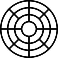 Color Circle Line Icon Design vector