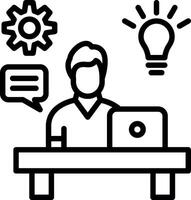 Skill Line Icon Design vector