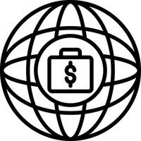 Global Line Icon Design vector