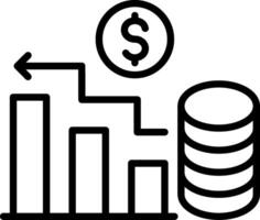 Trading Line Icon Design vector