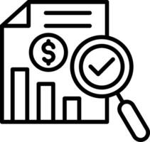 Verification Line Icon Design vector