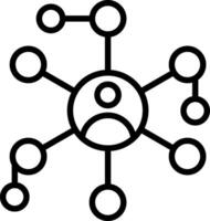 Network Line Icon Design vector