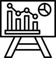 Analytics Line Icon Design vector