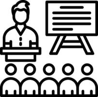 Training Line Icon Design vector