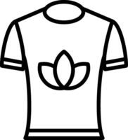 T Shirt Line Icon Design vector