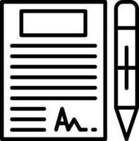 Agreement Line Icon Design vector