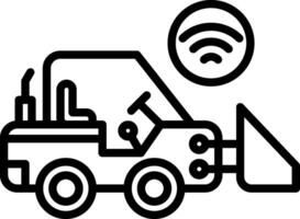 Loader Line Icon Design vector