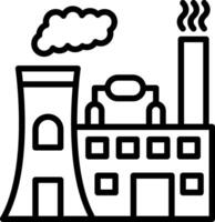 Thermal Power Line Icon Design vector