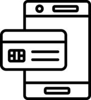 Payment Line Icon Design vector
