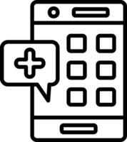 Application Line Icon Design vector