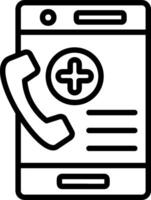 Emergency Call Line Icon Design vector