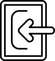 Login Line Icon Design vector