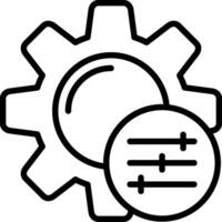 Setting Line Icon Design vector