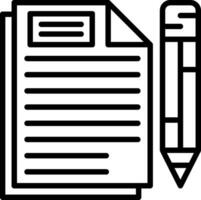 Document Line Icon Design vector