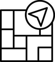 Navigation Line Icon Design vector