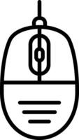 Computer Mouse Line Icon Design vector