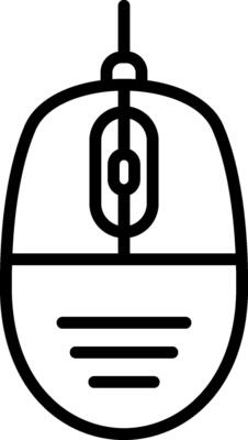 Computer Mouse Line Icon Design