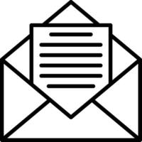 Envelope Line Icon Design vector