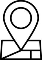 Map Pointer Line Icon Design vector