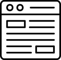 Website Mockup Line Icon Design vector